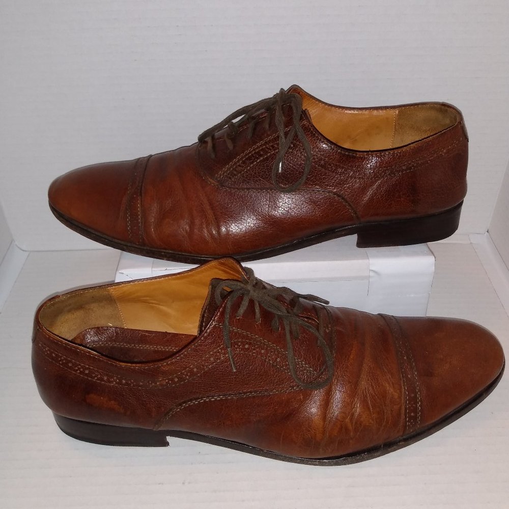 Vince Camuto Brown Men's Leather Shoes,
